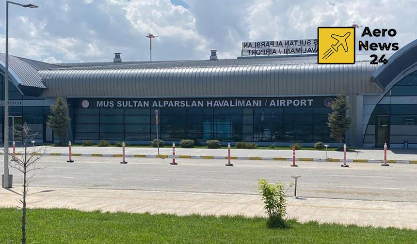 Muş Sultan Alparslan Havalimanı 8 ayda 418 bin yolcuyu aştı