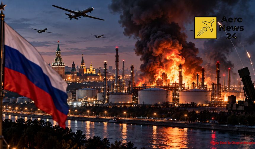 Moskova’ya Büyük İHA Saldırısı: Petrol Rafinerisi Hasar Aldı, Havalimanlarına Kısıtlama Getirildi