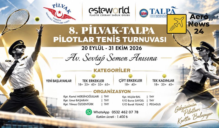 Pilotlar Bu Kez Gökyüzünde Değil Kortta Yarışacak