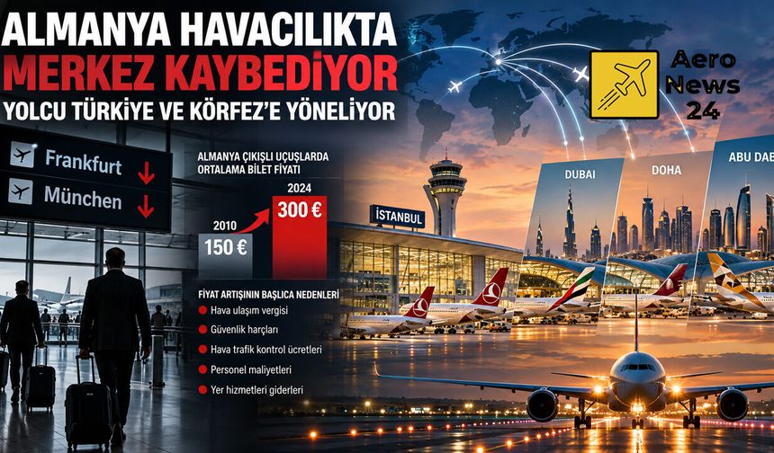 Almanya havacılıkta merkez kaybediyor: Yolcu Türkiye ve Körfez’e yöneliyor
