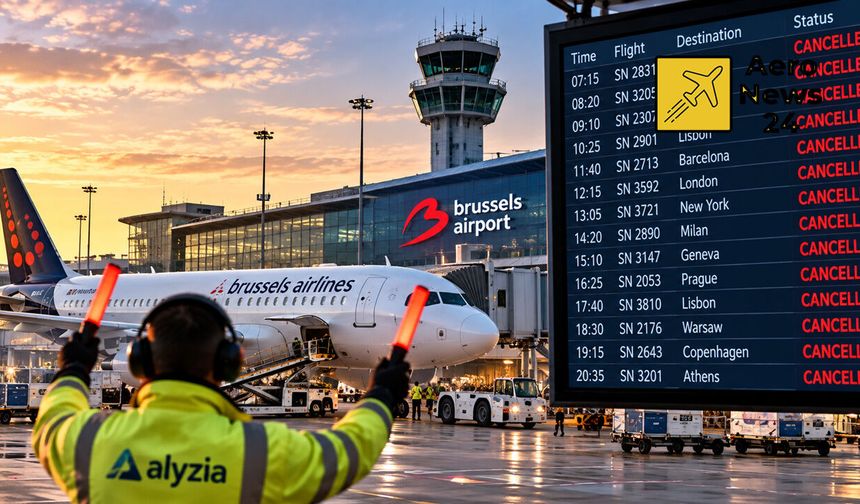 Brüksel Havalimanı’nda 140 uçuşun iptali bekleniyor