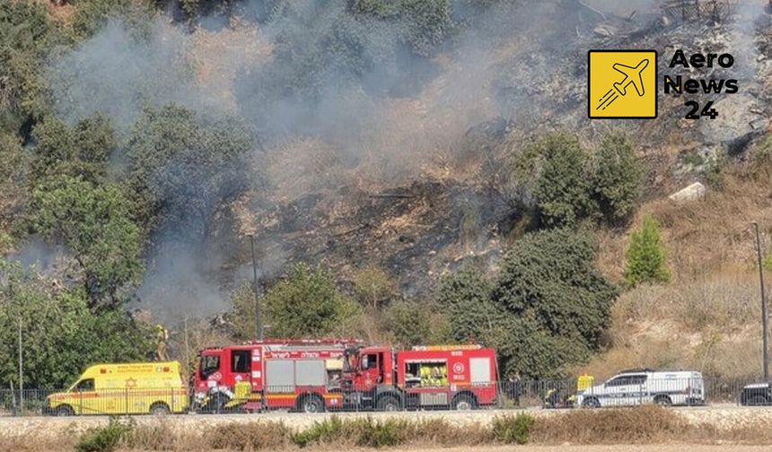 İsrail’de uçak düştü: 1 ölü, 1 ağır yaralı