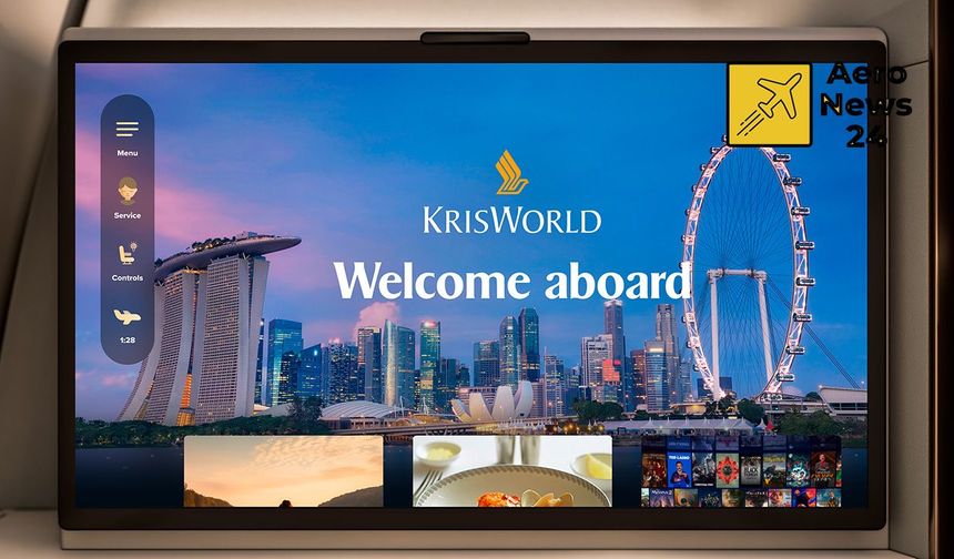 Singapore Airlines'tan uçak içi eğlencede yeni dönem: 4K ekran ve Starlink geliyor